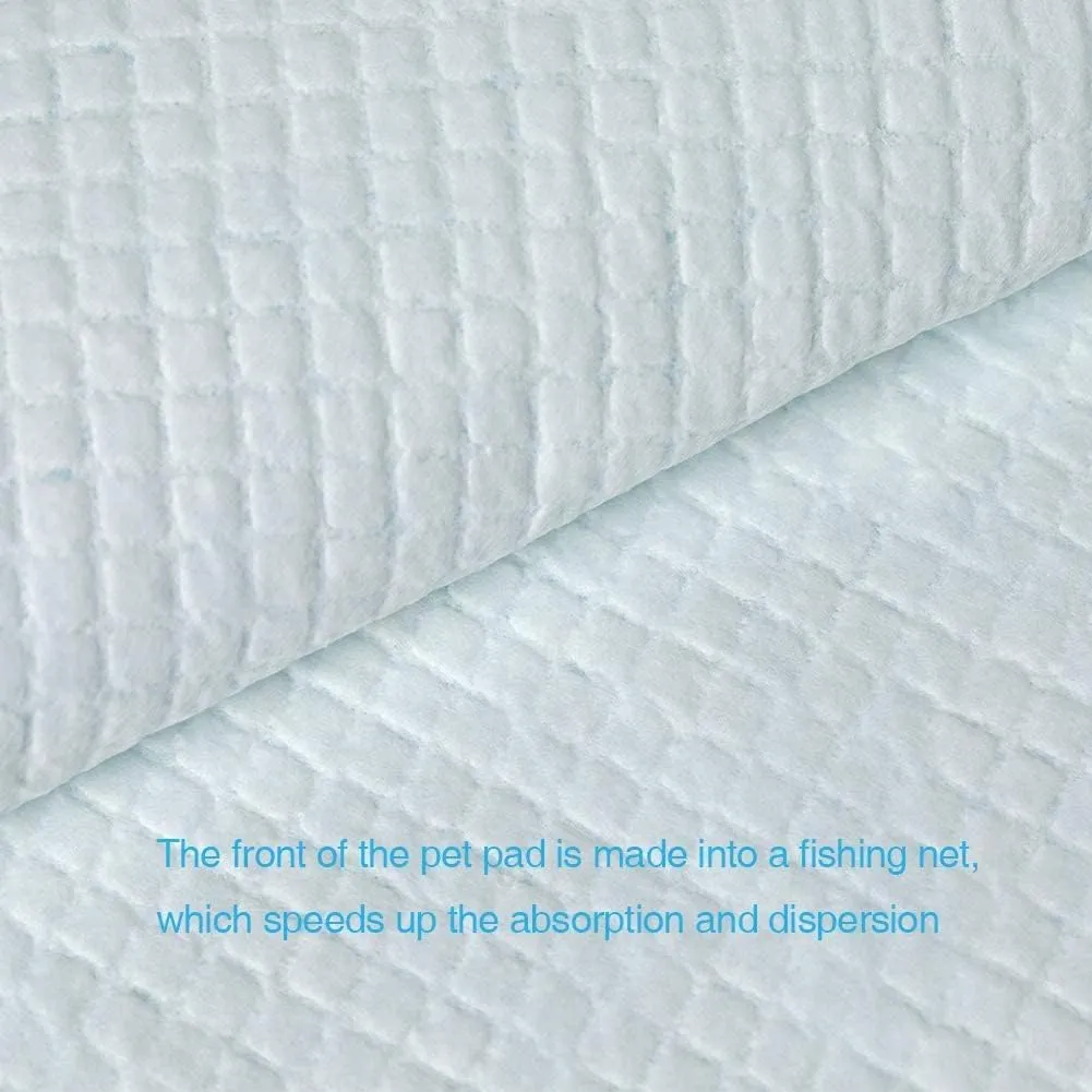 SINOPED Super-Absorbent Waterproof Dog and Puppy Pet Training Pad, Housebreaking Pet Pad, 100-Count Small-Size, 13X17.7, Blue (Small 100PCS)