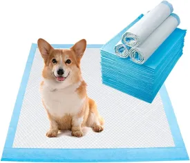 SINOPED Super-Absorbent Waterproof Dog and Puppy Pet Training Pad, Housebreaking Pet Pad, 100-Count Small-Size, 13X17.7, Blue (Small 100PCS)