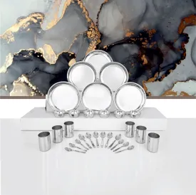 Stainless Steel 30 PCS Dinner set (6 People) Delight