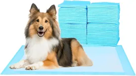 Super Absorbent Waterproof Dog and Puppy Pet Training Pad, Housebreaking Pet Pad, 40-Count Extra Middle-Size, 30X30, Blue
