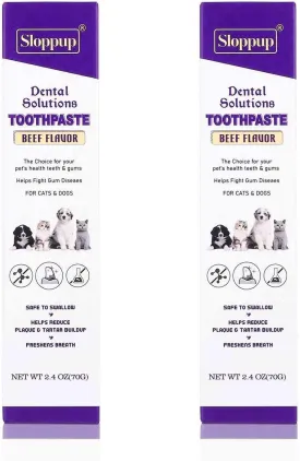 Toothpaste | Teeth Cleaning and Fresh Breath Dental Care for English Springer Spaniel and Other Sporting Dogs | Soothes Inflamed Gums | Safe for Puppies | Vet Formulated 2 Pack (4.8 OZ)