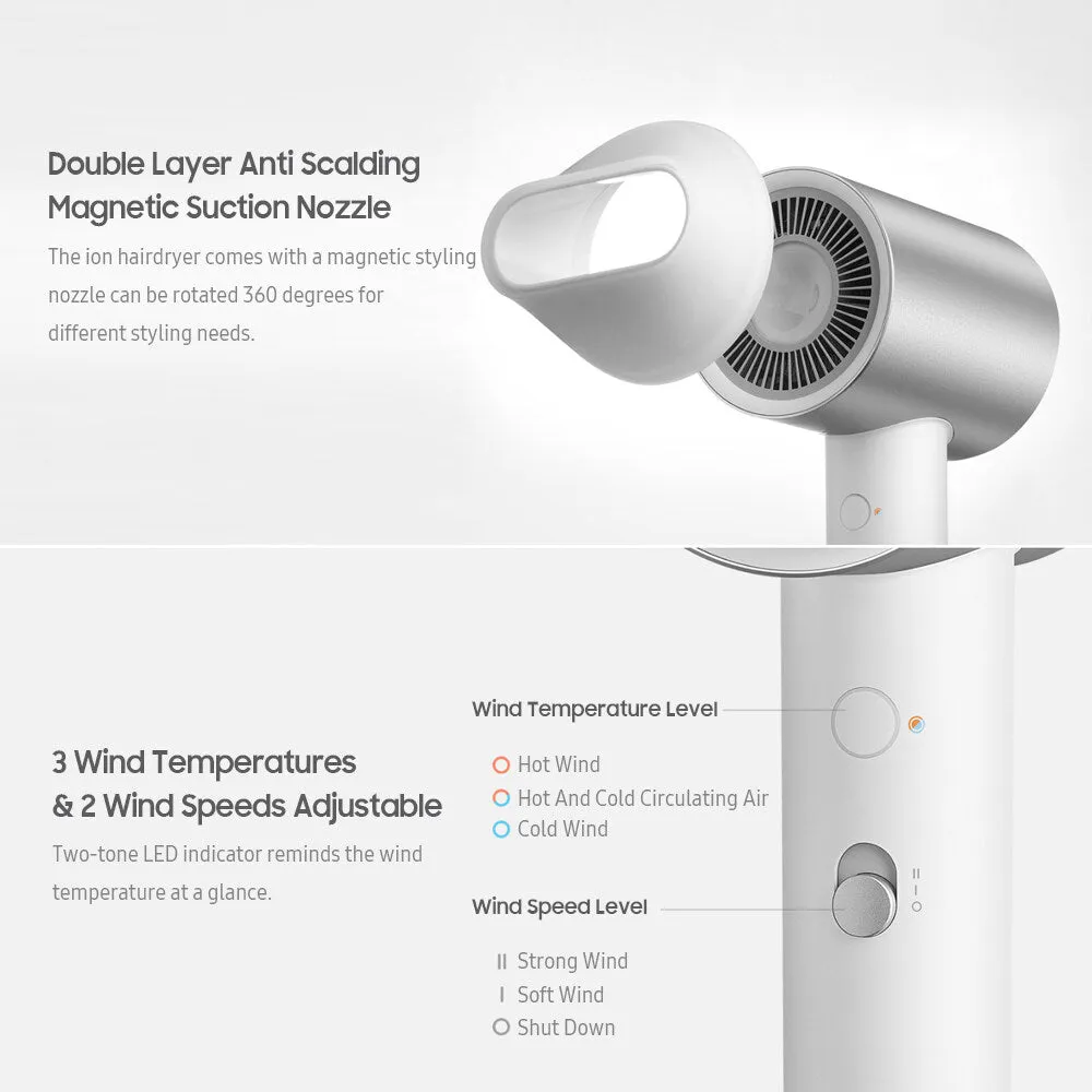 Xiaomi Mijia H500 Water Ion 1800W Hair Dryer